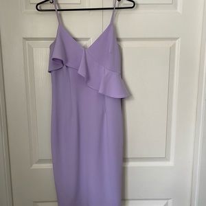 Calvin Klein Lavender Spaghetti Strap with Ruffle